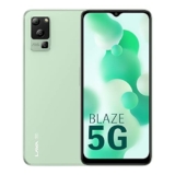 Lava Blaze 5G (Glass Green, 4GB RAM, UFS 2.2 128GB Storage) | 5G Ready | 50MP AI Triple Camera | Upto 7GB Expandable RAM | Charger Included | Clean Android (No Bloatware)