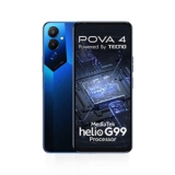 TECNO POVA 4 (Cryolite Blue,8GB RAM,128GB Storage)| Helio G99 Processor | 6000mAh Battery 18W Charger Included | 50MP Rear Camera