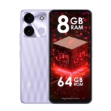 itel A60s (4GB RAM + 64GB ROM, Up to 8GB RAM with Memory Fusion | 8MP AI Rear Camera | 5000mAh Battery with 10W Charging | Faceunlock & Fingerprint – Moonlit Violet